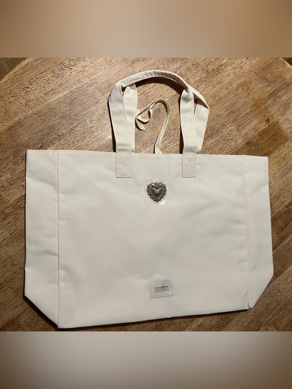 Dolce&Gabbana D&G Devotion /Tote Bag /Fabric/Beige - Picture 4 of 4